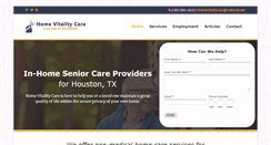 Desktop Screenshot of homevitalitycare.com